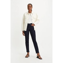 Levi's 724 High Rise Straight Tk Overheard Her Dark Indigo Kadın Jean-12465 Lacivert