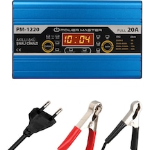 Powermaster PM-1220 12 Volt Max 20 Amper Akü Şarj Cihazı
