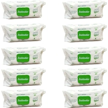 Freshmaker Karbonat Ve Beyaz Sirke Katkılı Yüzey Temizlik Islak Havlusu - 100'lü 10 Paket Beyaz