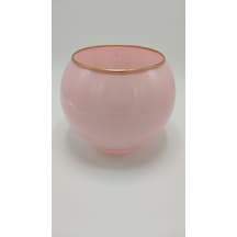 El Yapımı Şık Dekoratif Vazo Pembe Renk 15x18cm