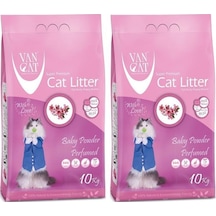 Van Cat Baby Powder Parfümlü Kedi Kumu 10 Kg 2 Adet