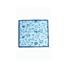 Zero Land - 646 - Desenli Zr Şifon Fular 50x50 - Ece-umay - Cm Mavi