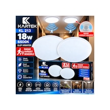 2 Li Paket 18w Radar Hareket Sensörlü Led Glop Armatür 2'li Paket 6500k Beyaz Işık 27 Cm Sıva Üstü Otomatik Yanan Tavan Lambası - 939007065 Diğer