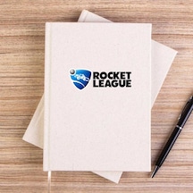 Rocket League Logo Krem Çizgisiz Kanvas Defter