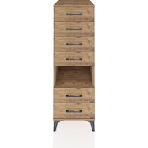 Kronos Dolap Tek Raflı 6 Çekmeceli 44x59x134 Çam-çam Atlas Çam