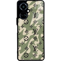 Tecno Camon 19 Green Dalga Tasarımlı Glossy Telefon Kılıfı Çok Renkli