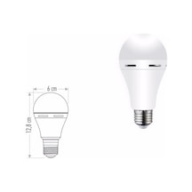 Cata 7W Şarjlı Led Ampul E27 Duylu Ct-4229 Beyaz 6400K