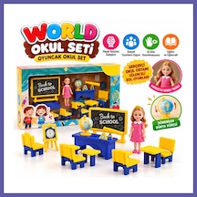 Bezos Enf-39186 World Okul Seti Oyuncak Okul Set Nıda