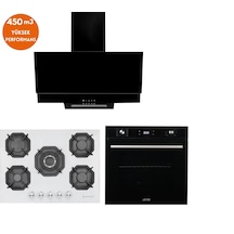 Eminçelik Ve AFM Tech 22 386 + FM7700 + FM3250 Axe Dijital Ankastre Set
