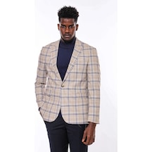 Wessi Ekose Desenli Slim Fit Kahverengi Mavi Erkek Ceket - Wessi Kahverengi - Mavi Wessi Ekose Desenli Slim Fit Kahverengi Mavi Erkek Ceket - Wessi Kahverengi - Mavi
