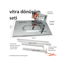 VitrA Gömme Rezervuar Dönüşüm Seti Buton ve Mafsal Takım Set Manu