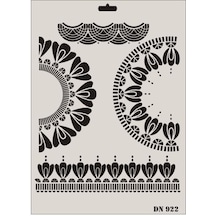 Rich Dantel Seri Dn-922 Stencil 35x25 Cm - Rxlu-290478 Renkli