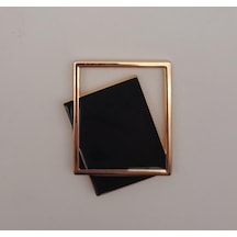 Angel Çanta Aksesuar Light Gold Çerçeve Model Siyah Renk Mıknatıslı Kilit