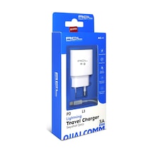 3 Amper 20 Watt Type - C Çıkışlı - Lightning Apple iPhone Uyumlu Hızlı Şarjı - 1 Metre Kablo