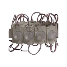 12 Volt 1.5 Watt Tek Mercekli Modül Led Natural Beyaz 4000k 10 Adet