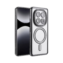 Xiaomi Redmi Note 14 Pro 5g Uyumlu Joke Simli Magneticsafe Kılıf - Siyah