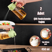 Porsima Alk-1900 2 Li Çok Amaçlı Cam Sprey Şişe Yağlık Yağdanlık