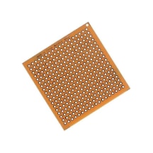 5x5 Delikli Bakır Plaket 50x50mm