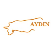 Aydın Harita Araba Sticker 17x17 Cm Turuncu