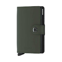 Secrid Miniwallet Matte Kartlık Cüzdan, Yeşil-siyah Çok Renkli
