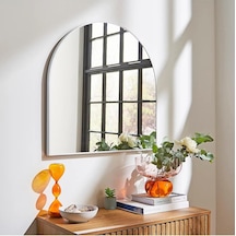 Tr Yarım Ay Dekor Aynasıkonsol Aynası/makyaj Aynası Beyaz 70 X 70 Diğer