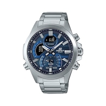 Casio Edifice Ecb-30d-2adf Quartz Çelik Gri Lacivert Kadran 10 Atm 49 Mm Erkek Kol Saati Gri