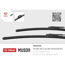 Silecek Süpürgesi 600/480mm Muz Tipi Passat-golf V 11/03-11/05-caddy Iıı 02/04 Octavıa Iı 06/04- Sılbak