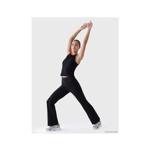 LC Waikiki Alıta Cıty Farkıyla Koor Sport Siyah İnterlok Düz Süper Skinny & Ekstra Dar Kadın Spor Tayt Siyah - 924125762 Siyah