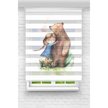 Perdecizade Enxboy Ayıcık Ve Kız Dijital Baskılı Zebra Perde-cocuk Odası-stor Perde Renkli Perdecizade Enxboy Ayıcık Ve Kız Dijital Baskılı Zebra Perde-cocuk Odası-stor Perde Renkli