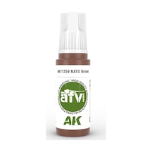 Ak Interactive 11359, 17 Ml. 3gen Nato Brown Afv Maket Boyası Standart