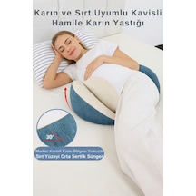 Saby Çok Fonksiyonlu Hamile Yastığı Katlanabilir,ayarlanabilir,sırt Ve Bel Destekli Hamile Yastığı