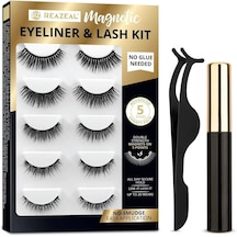 Reazeal Manyetik Kirpikler Ve Manyetik Eyeliner Seti, Takma Kirpi