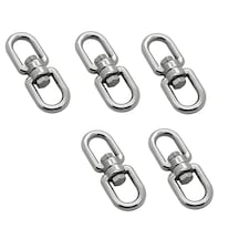5'li Paslanmaz Fırdöndü. 8mm. Çapa Fırdöndüsü. 304 Kalite Krom