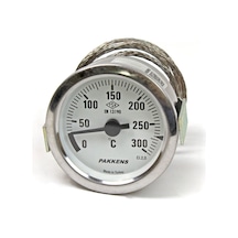Pakkens 60 MM 300 C Derece 2 Metre Kablolu Gazlı Termometre