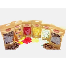 6x200 Gr Kahveli,sütlü,tarçınlı,limonlu,karışık Meyveli Ve Damla Sakızlı Erdenim Şeker