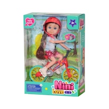 Sevimli Bisikletli Kız - 53836-bisiklet Lisinya Kırmızı