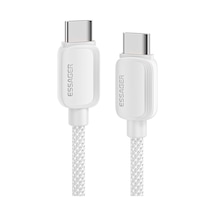 A02 5a 100w Usb-c Hızlı Şarj Kablosu - Tip C - Tip C - Tip C - Pd3.0/qc3.0 - Naylon Örgülü - İphone, Samsung, Huawei, Xiaomi, Redme, Macbooks, Matebooks Ve Dizüstü Bilgisayarlar İçin Beyaz, 2