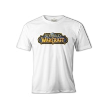 World Of Warcraft - Logo Dünya Beyaz Erkek Tshirt