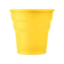 Roll-up Plastik Renkli Bardak Sarı 25 Adetli Diğer