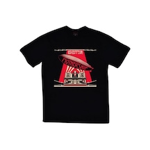 Stoned&Fame Siyah Led Zeppelin Baskılı T-shirt SIYAH