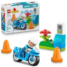 LEGO® DUPLO® Kasabası Mavi Polis Motosikleti 10471 -2 Yaş ve Üzeri Çocuklar için Polis Figürü İçeren Oyuncak Yapım Seti (11 Parça)