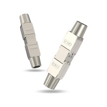 Vcelınk Aletsiz Rj45 Konektör, Cat7 Rj45 Bağlayıcı, Cat7/cat6a/cat6 Ethernet Kabloları İçin Korumalı, Gümüş Renkli Ağ Adaptörü
