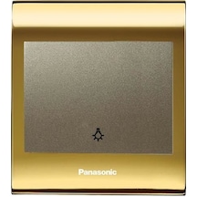 Viko Panasonic Thea Blu Light Anahtar, Çerçeve Gold+dore, Kapak Dore