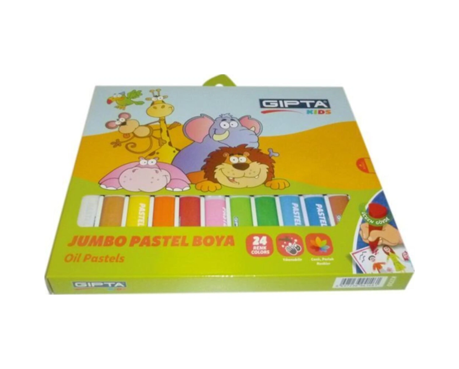 Pastel Boya Jumbo Yıkanabilir 14mm 24 Renk K3720 Karışık Pastel Boya Jumbo Yıkanabilir 14mm 24 Renk K3720 Karışık