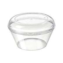 Kristal Kapaklı Puding Kabı 300 Cc Cp14 10 Adet