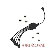 Rgb Şerit Led Çoklayıcı Splitter 4377P Tek Kumanda 5 Çıkış Ekleme