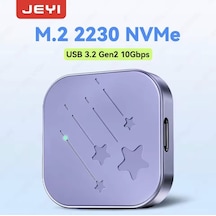 Jeyı 2230 M.2 Nvme Ssd Kutusu 3.2 Gen2 10gbps Süper Hızlı Telefon Tablet Apple Uyumlu MacBook iPad Laptop Bilgisayar Tüm Cihazlara Son Nesil Teknoloji Minik Boy