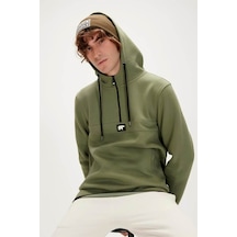 Bad Bear Erkek Sweatshirt Haki 19.02.27.027 Defence Half-zıp 24kyz6000001 Yz6030 Haki