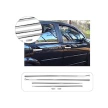 Citroen C3 Uyumlu 2009 Ve Üzeri Krom Cam Çıtası 6 Parça Paslanmaz Çelik