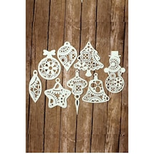 Yılbaşı Ağacı Süsü 8 Li Yılbaşı Süsü Noel Süsü Christmas Ornament